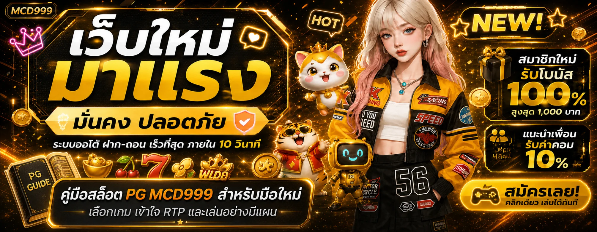MCD999 คู่มือสล็อต PG | RTP ทดลองเล่นและวางงบ